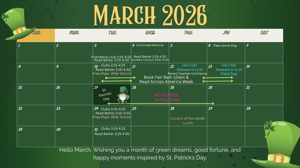 March calendar