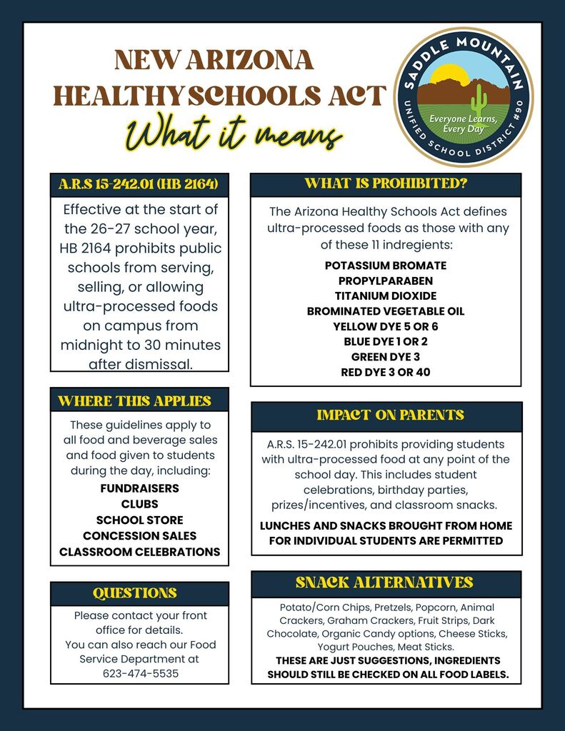 Healthy Schools Act Flyer