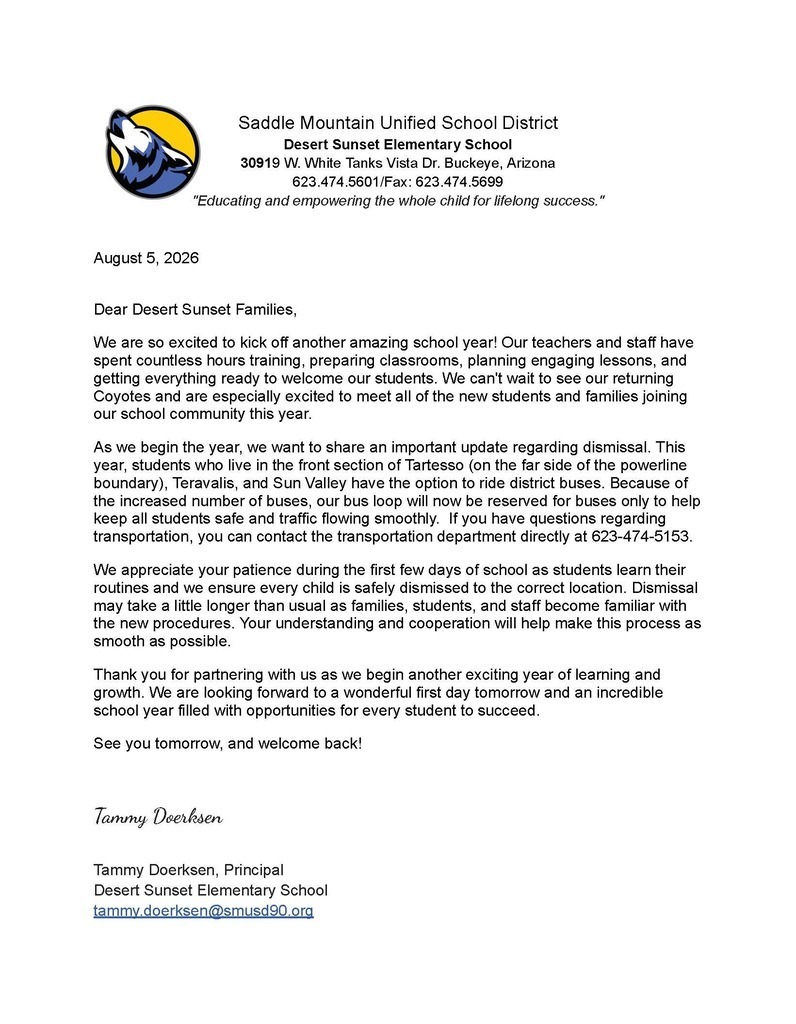 Beginning of year transportation
