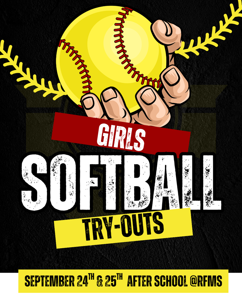 Girls Softball Tryouts Sept. 24th & 25th 