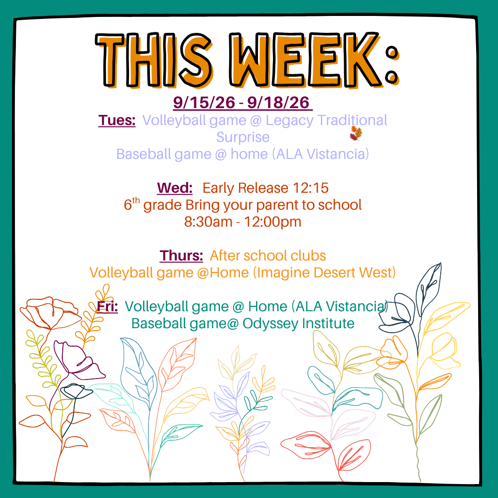 This week 9/15-9/18
