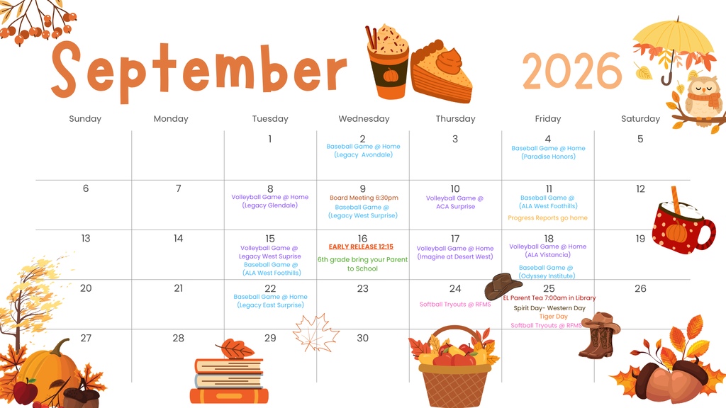 September Calendar