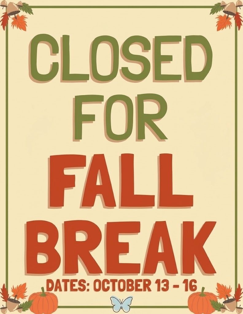 🍂 Time for a quick breather! Reminder that there is no school October 13th through 16th for Fall Break. Stay safe, enjoy the autumn days, and we’ll see everyone back refreshed and ready to learn! 🎒🍁