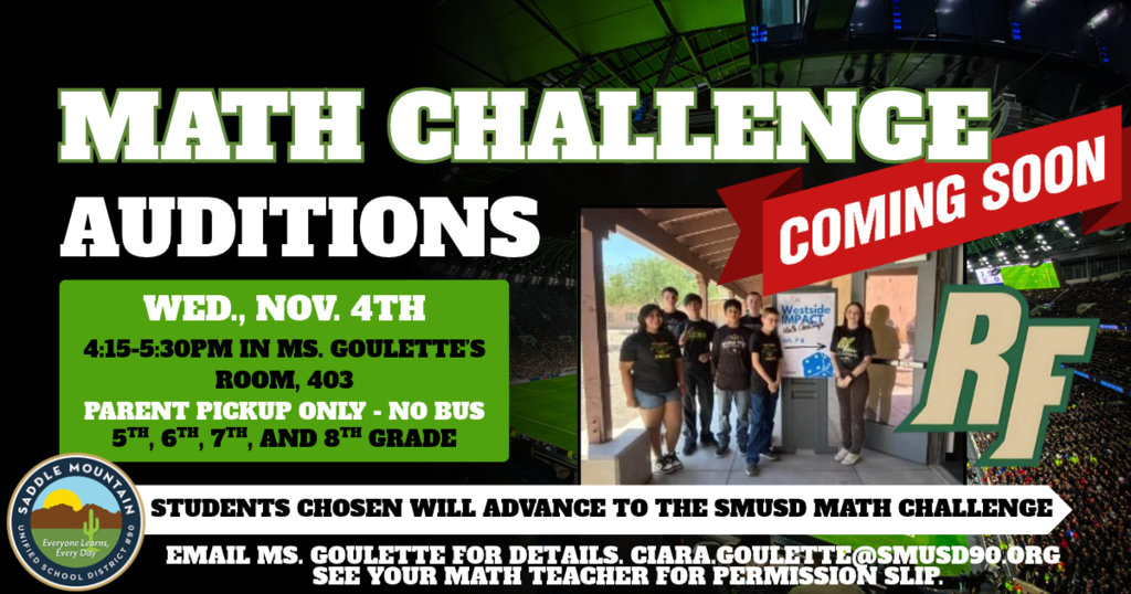 Math Challenge Auditions