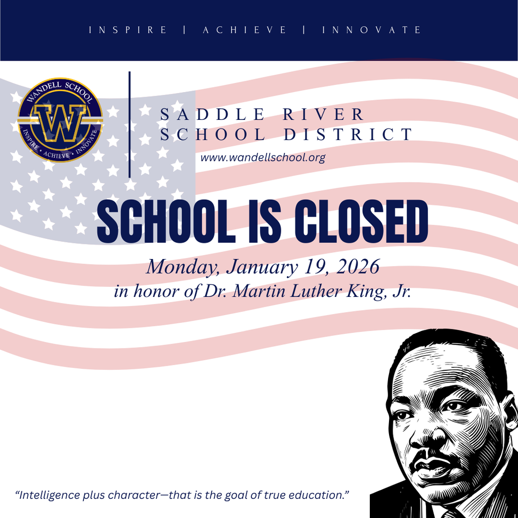 Wandell logo, flag, MLK picture and quote