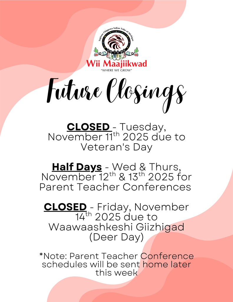 Closures Week of 11/10/25