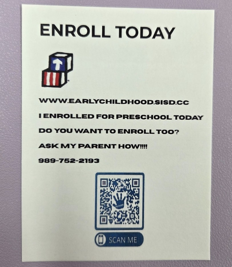 Look who started a preschool enrollment today! Saginaw ISD Head Start is welcoming families to enroll for the 2025-2026 school year! Call 989-752-2193, but hurry because schools are filling up fast! #OurStory #SaginawISD