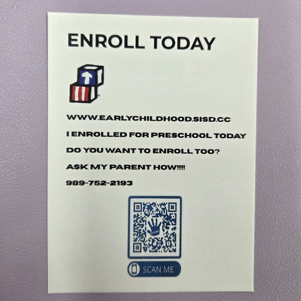 Look who started a preschool enrollment today! Saginaw ISD Preschools are welcoming families to enroll for for the 2025-2026 school year! Call 989-752-2193, but hurry because schools are filling up fast! #OurStory #SaginawISD 