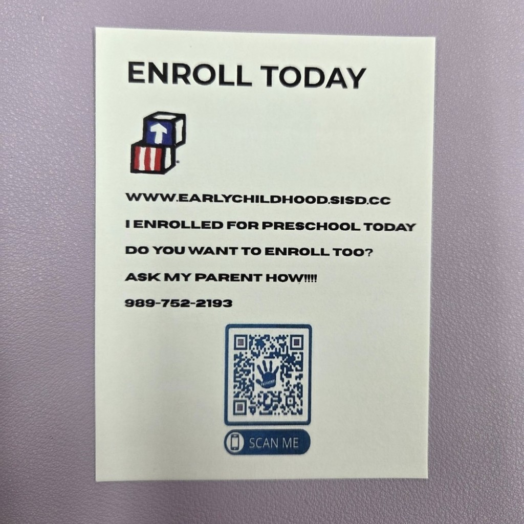 Look who started a preschool enrollment today! Saginaw ISD Preschool is welcoming families to enroll for the 2025-2026 school year! Call 989-752-2193, but hurry because schools are filling up fast! ##OurStory #SaginawISD