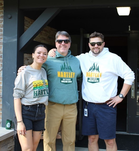 Group of educators outside of Hartley outdoor education center