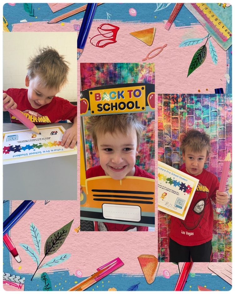 preschool boy at open house