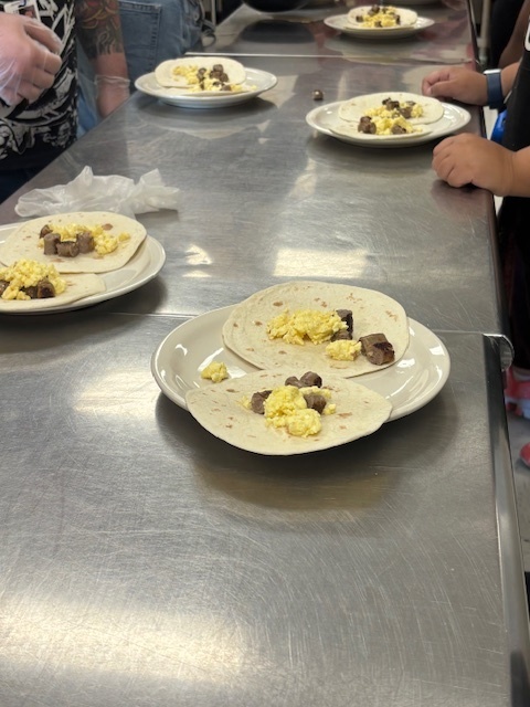 Picture of breakfast burritos