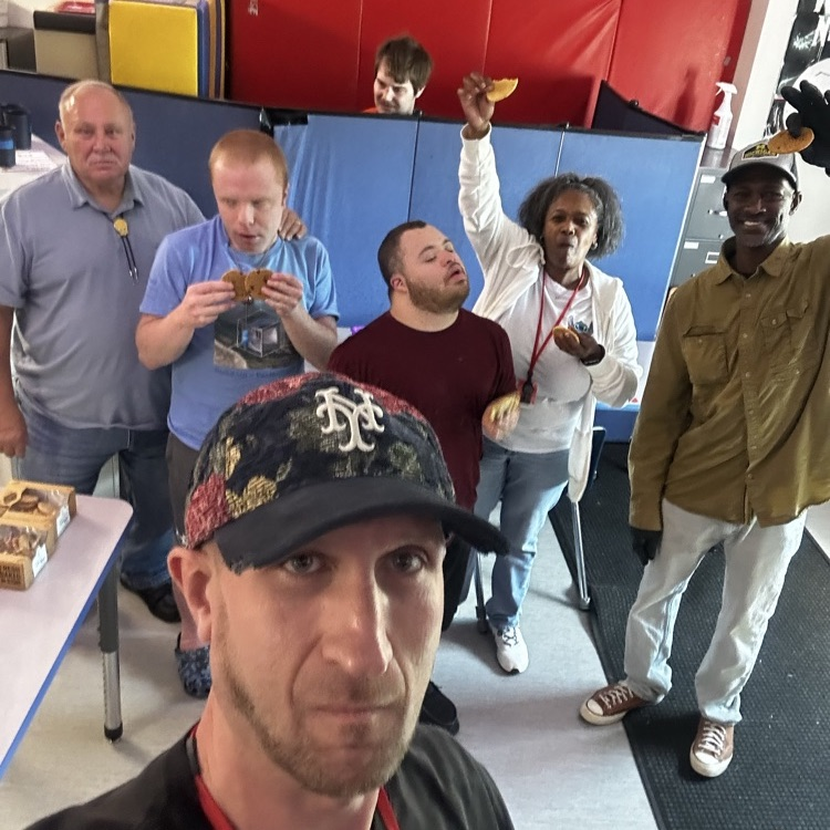 celebrating students birthday with cookies