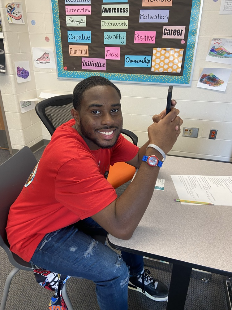 student making a phone call