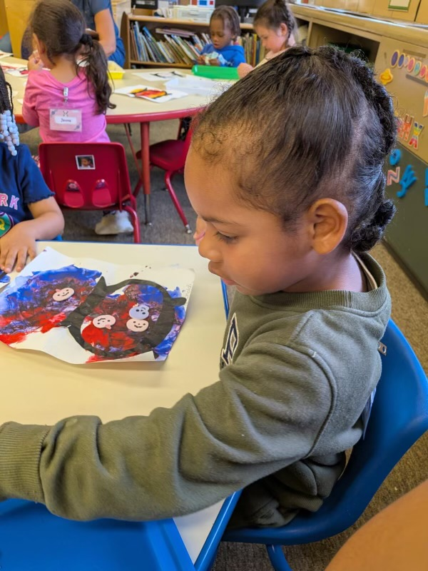  students painting