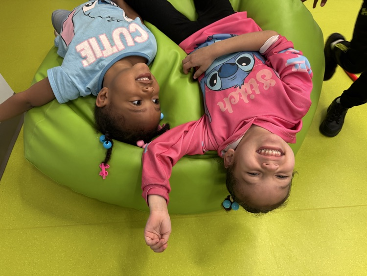 Students working in activity room.