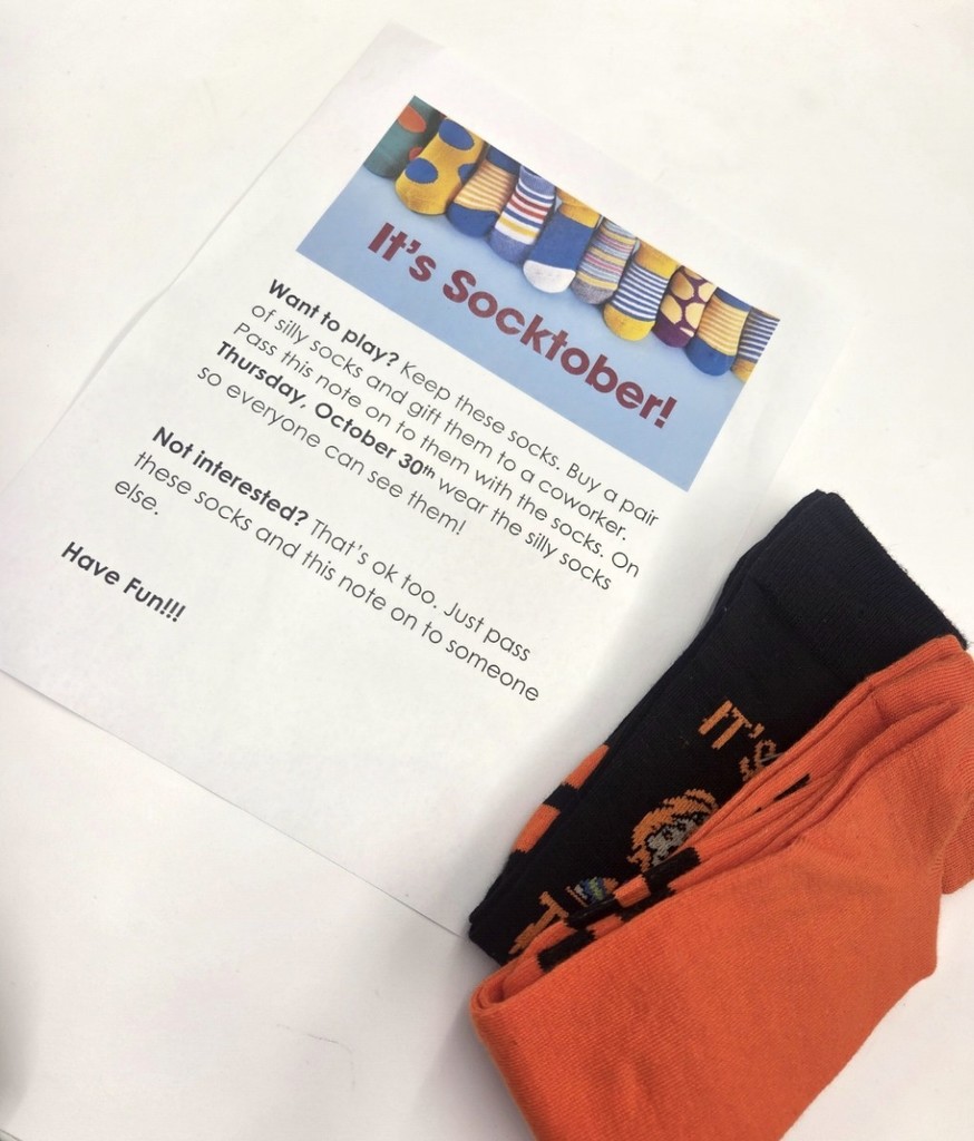 Jerome Preschool staff are enjoying the fun of "Socktober"! Fun and unique socks are popping up here and there and we are all looking forward to wearing them on October 30th! #OurStory #SaginawISD #JeromeSTEMPreschool