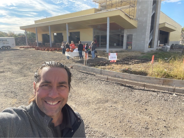 man in front of building
