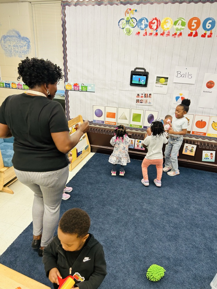 Dancing while parents meet.
