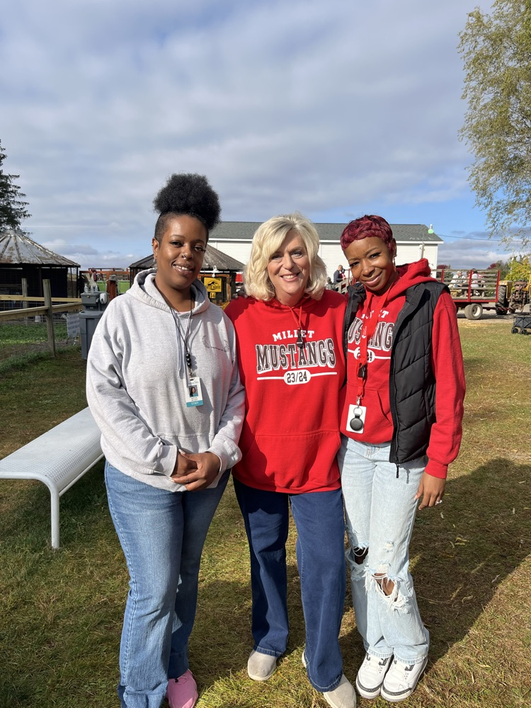 Student enjoying apple barn