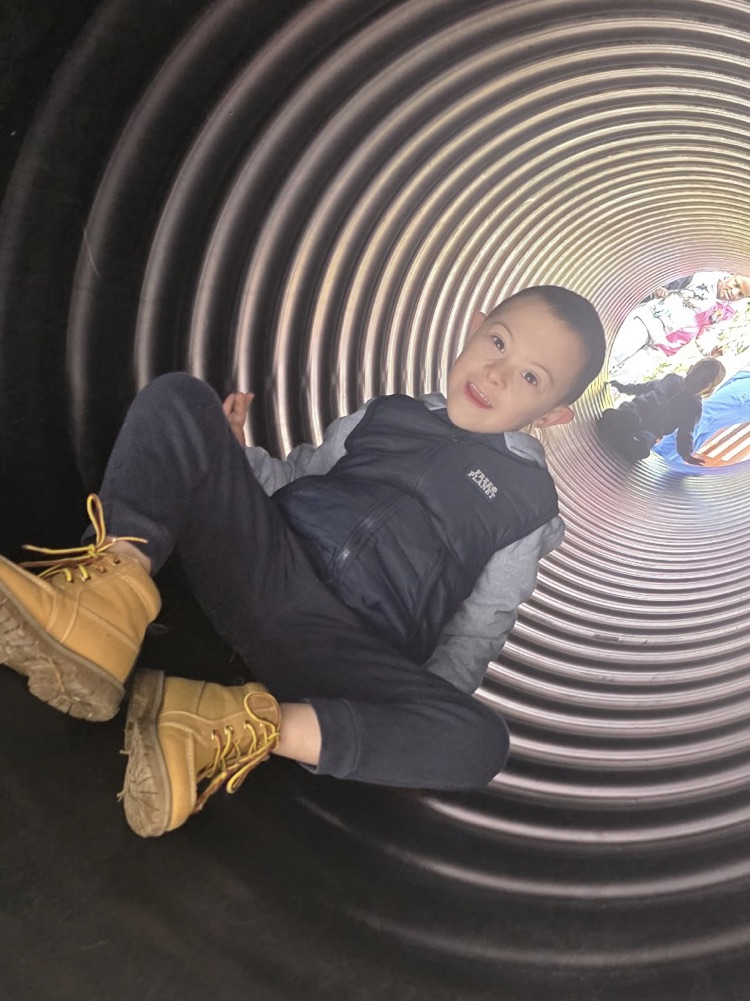 Student enjoying apple barn