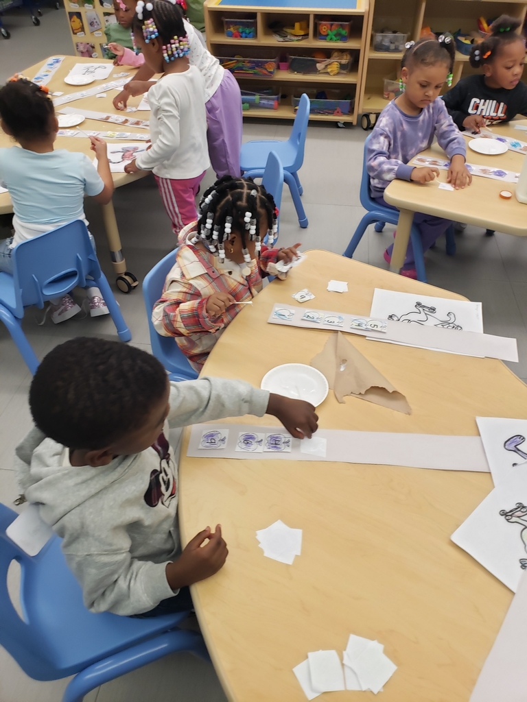 Students working on today's small group instruction as part of Apple Crunch.