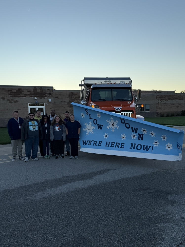 “Snow Means Slow” student artists! 