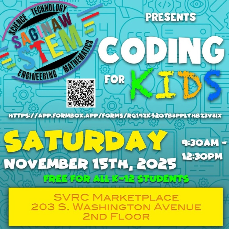 Saginaw Stem and the ISD hosting stem Saturday Nov 15. click link to register