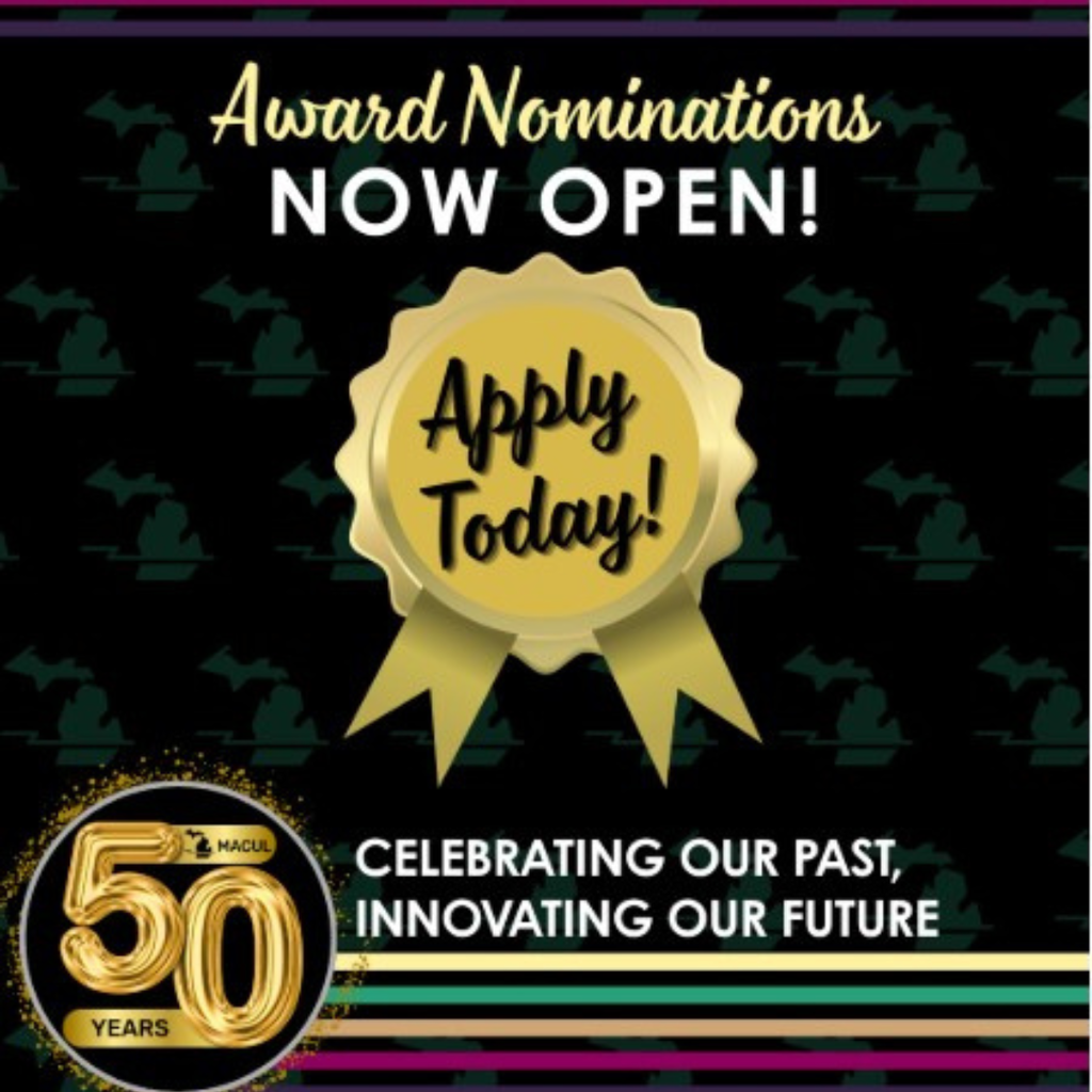 Celebrating innovation in Michigan education! MACUL honors members who use technology to improve teaching and learning. Submit nominations for these four categories by January 6, 2026: • Innovative Teacher • Innovative Leader • Innovative District • Innovative Technology Professional Winners will be announced at the 50th Annual MACUL Conference. Know a standout educator or district? Nominate them today: https://macul.org/awards/ #MACUL #EdTech #MichiganEducation #InnovativeTeaching #K12