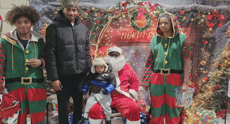 Santa clause and elves