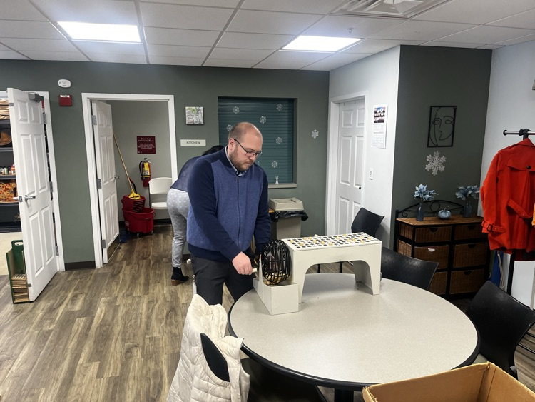 Mr. Nichols, the BINGO caller!