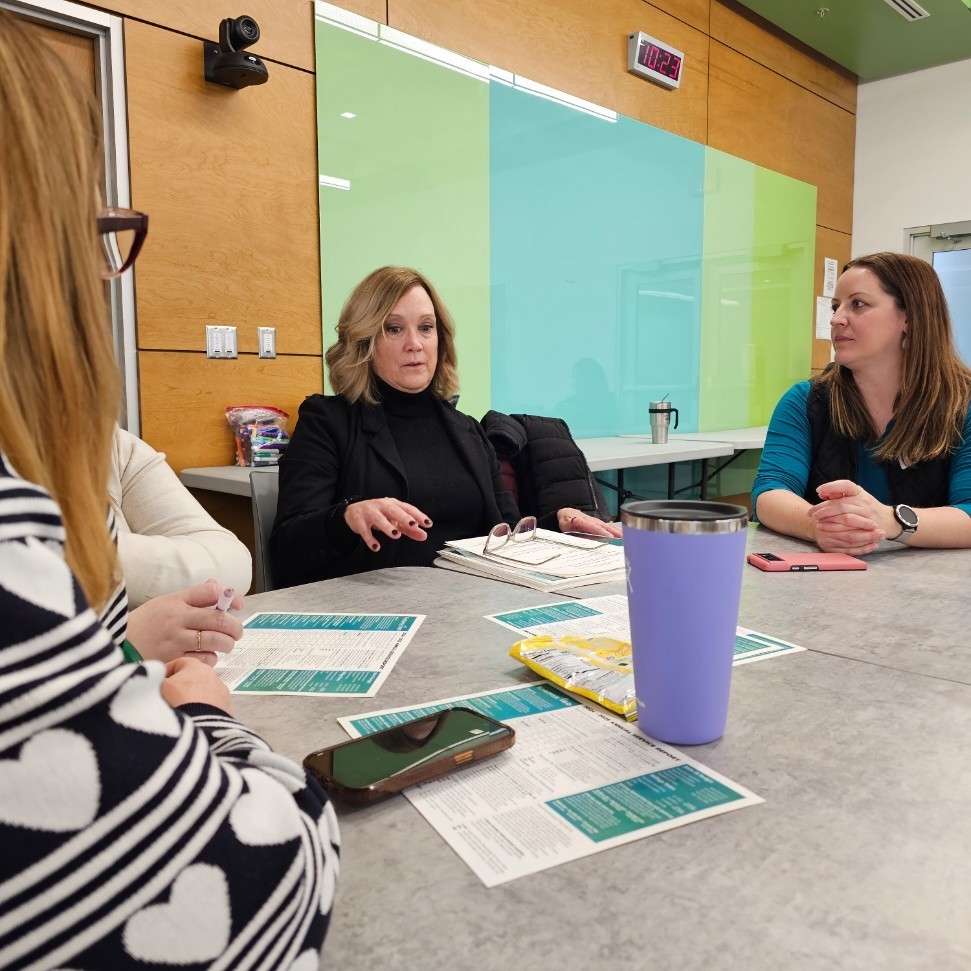 Andrea Wise and students