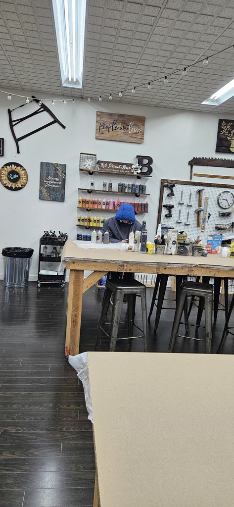 SOAR student working at Board and Brush