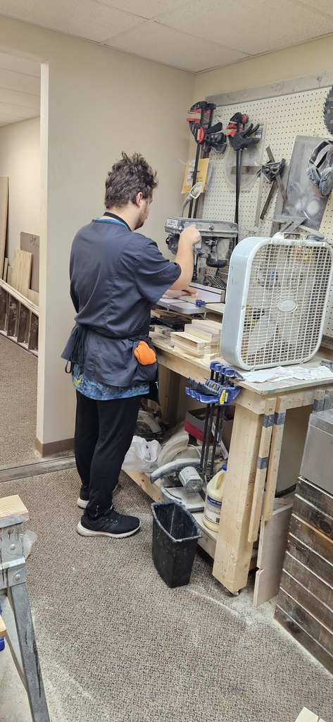 SOAR student working at Board and Brush