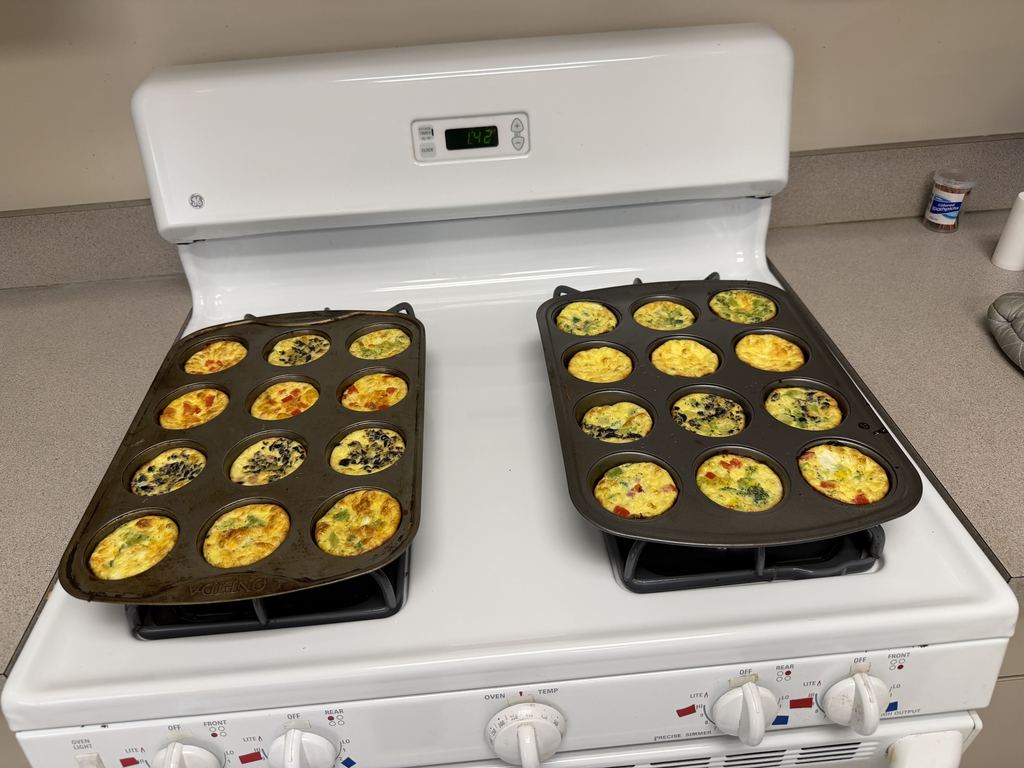 Finished mini quiches
