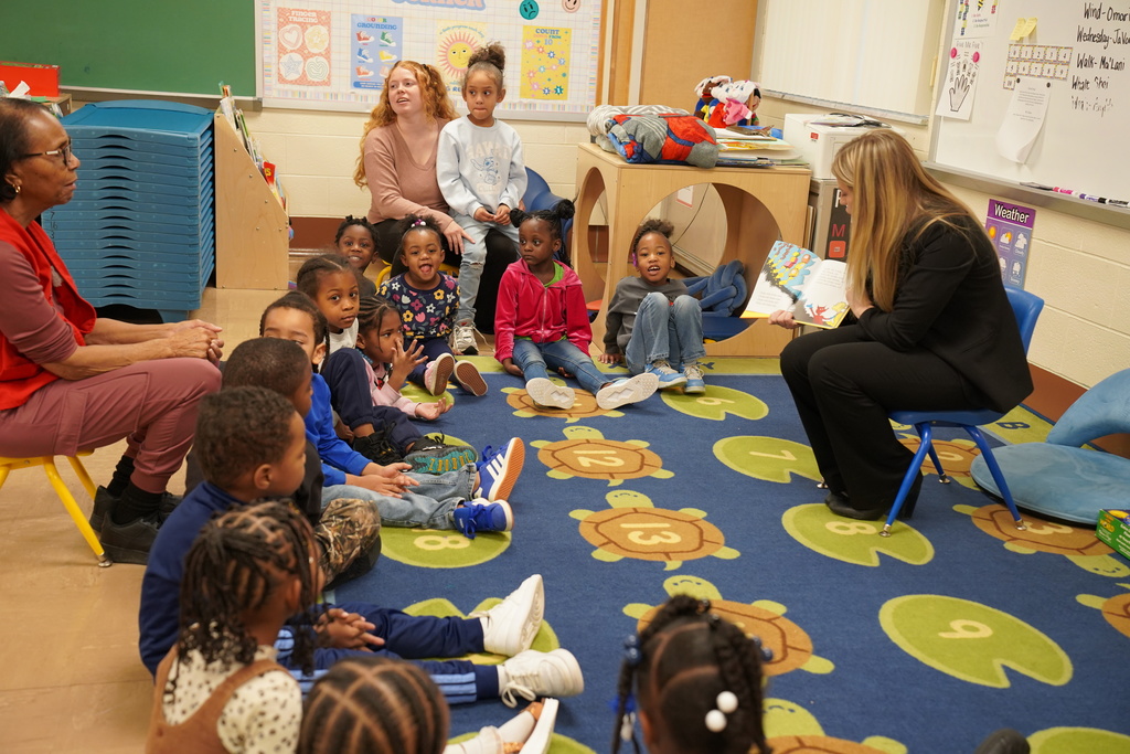 class photo of reading month