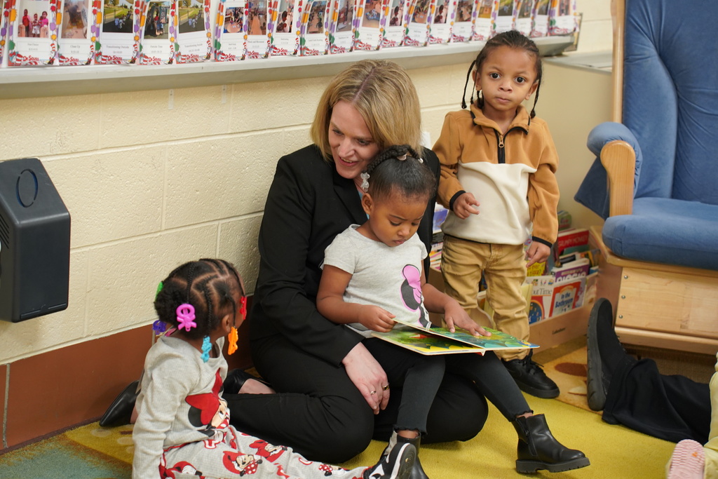 class photo of reading month