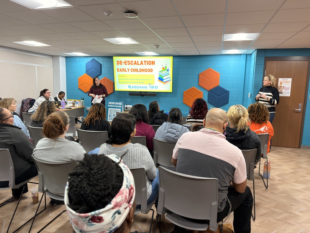 Jerome teachers participating in a de-esculation in early childhood training. 