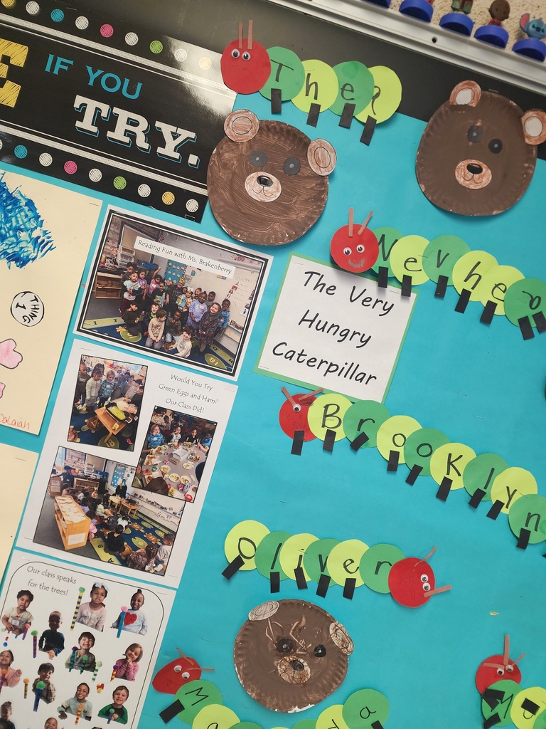 We turned our names into Very Hungry Catepillars.