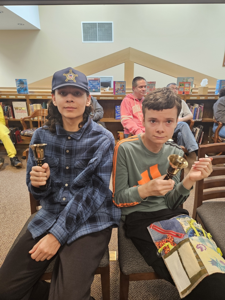 Trying out the bells.