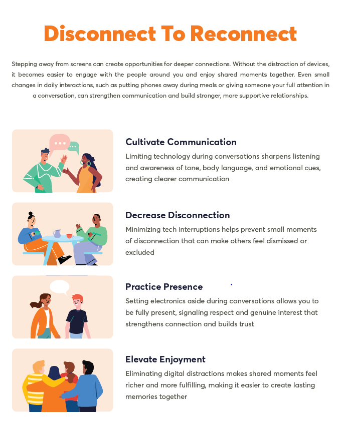 Disconnect to Reconnect Flyer