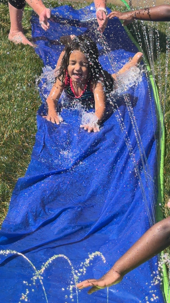 Jerome EHS class 102 & 103 enjoying fun in the sun with a little slip and slide :) 