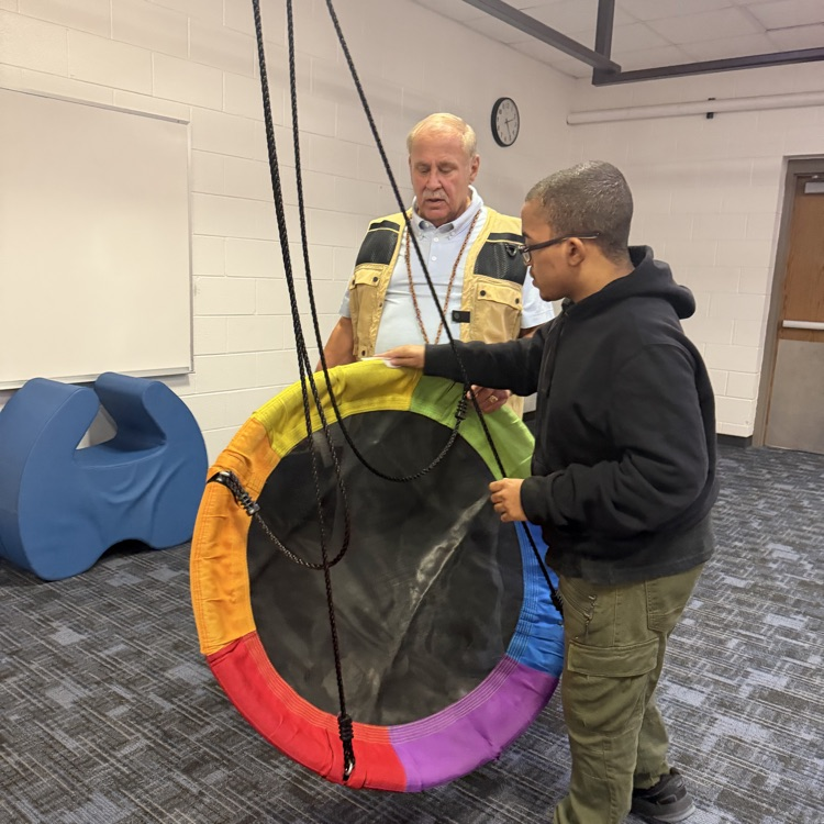millet students are cleaning the sensory room
