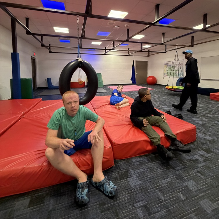 millet students are cleaning the sensory room
