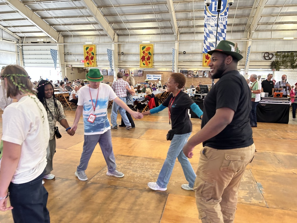 Students enjoying the festivities at the Frankenmuth Octoberfest