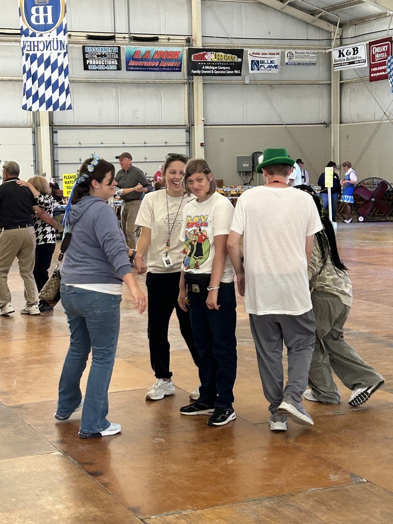 Students enjoying the festivities at the Frankenmuth Octoberfest