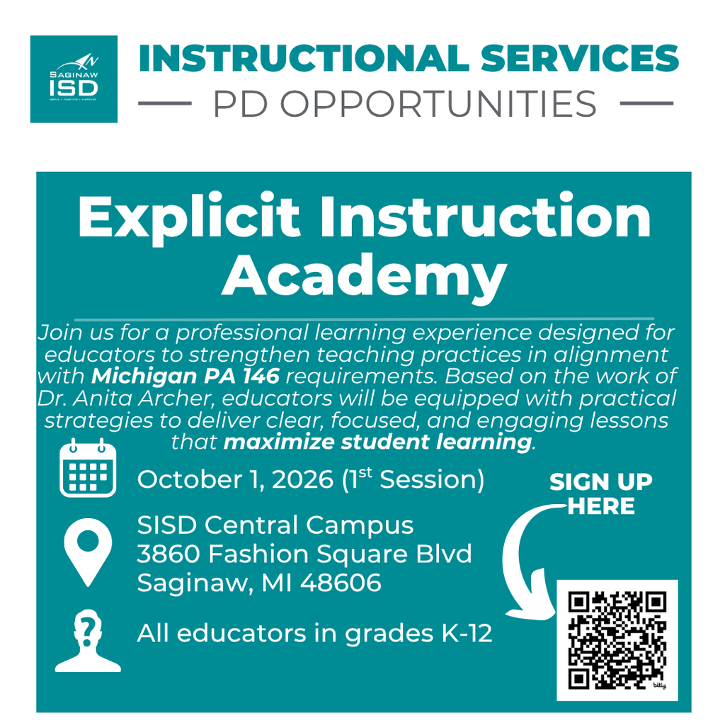 Flyer of professional learning