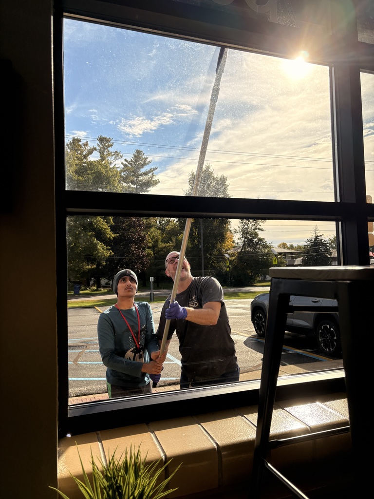 Students hard at work at the Panther Pack Cafe.