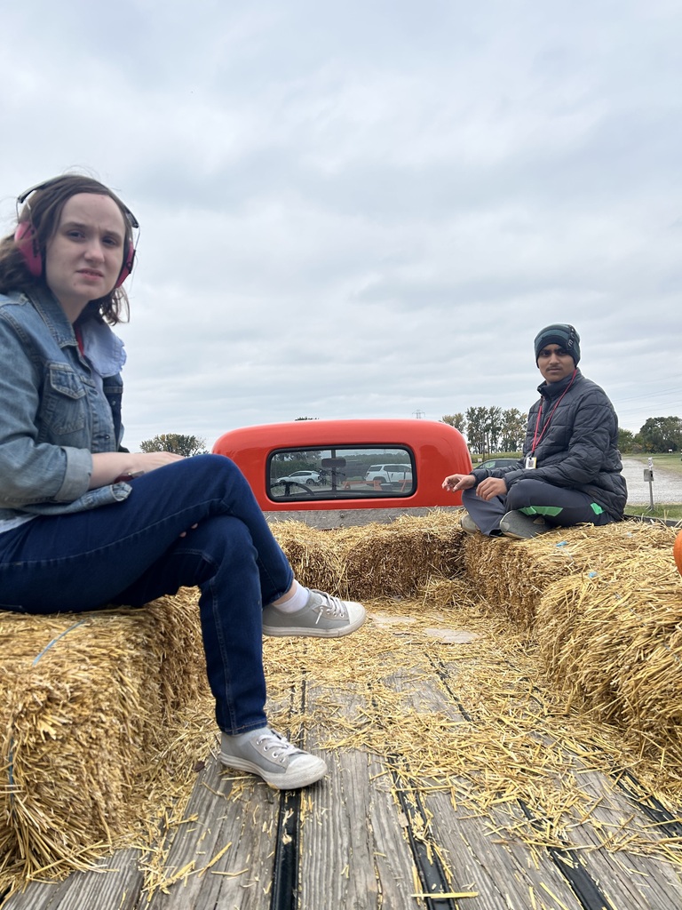 Students enjoying their time at Johnson's Pumpkin Farm