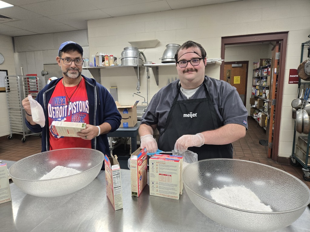 Student Mixing food
